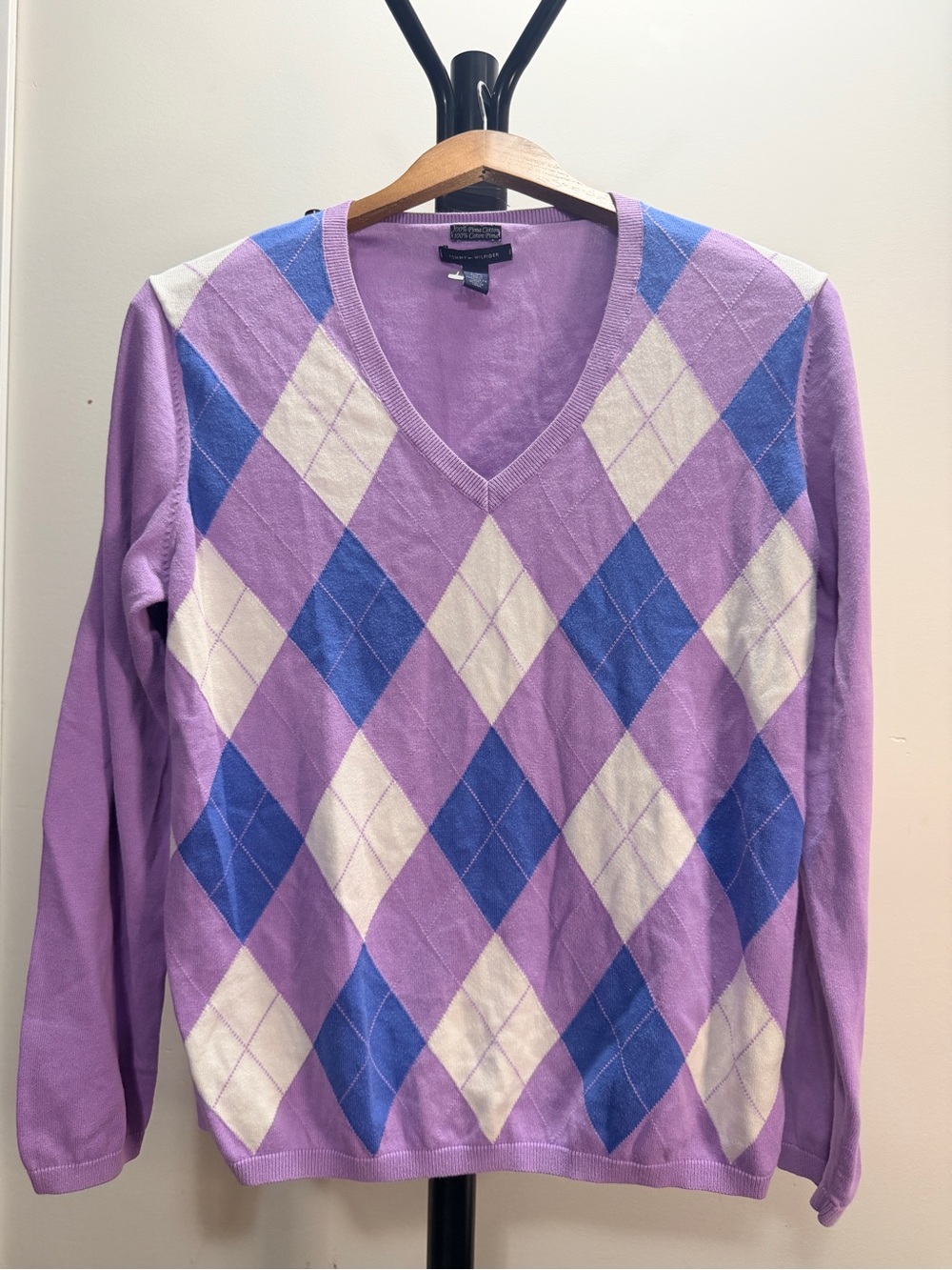 Tommy Hilfiger womens Lavender Crewneck Sweater Sz XL